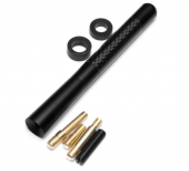 Araç Anten Karbon Desenli Spor Çubuk Metal Radio Anteni Siyah - 7