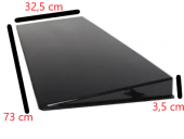 Parlak Siyah Yalancı Çakma Sahte Sunroof Tavan Rüzgarlığı Arkası Kapalı - 4