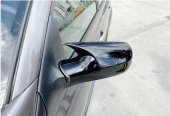 Renault Megane 2 2002-2009 Batman Yarasa Ayna Kapağı Piano Black ABS Plastik - 2
