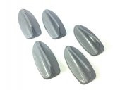 5 li Mini Shark Balina Anten Seti Balık Sırtı Süs Anten Gri - 1