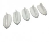 5 li Mini Shark Balina Anten Seti Balık Sırtı Süs Anten Beyaz - 2