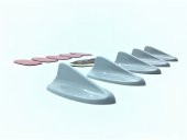 5 li Mini Shark Balina Anten Seti Balık Sırtı Süs Anten Gri - 7