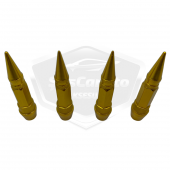 Sivri Sibop Kapağı Mermi Sibop Kapağı Araba Motosiklet Bisiklet Metal 4 lü Set Altın Sarı - 6