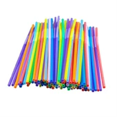 Omnisoft Karışık Renkli Körüklü Frozan Pipet 50'li Paket - 1