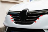 Renault Megane 4 Krom Ön Panjur Çıtası 5 Parça Paslanmaz Çelik - 1
