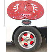 Üniversal Kampana Sacı Disk Sacı Disk Fırfırı 2li Set 14 ve Üzeri Kırmızı - 1