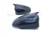 Toyota Auris 2013-2018 Batman Yarasa Ayna Kapağı Piano Black ABS Plastik thumbnail 6