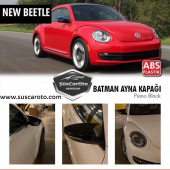 Vw New Beetle 2011-2019 Batman Yarasa Ayna Kapağı Piano Black ABS Plastik - 1