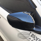 Peugeot 301 2012-2019 Batman Yarasa Ayna Kapağı Piano Black ABS Plastik thumbnail 8