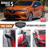 Renault Clio 5 2019 Sonrası Batman Yarasa Ayna Kapağı Piano Black ABS Plastik - 1