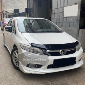 Honda Civic FB7 2012-2016 Batman Yarasa Ayna Kapağı Piano Black ABS Plastik thumbnail 2