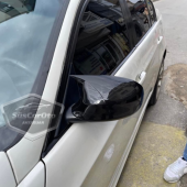 BMW E90 LCİ Makyajlı Kasa 2008-2011 3 Serisi Batman Yarasa Ayna Kapağı Piano Black ABS Plastik thumbnail 3