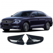 Vw Passat B7 2010-2014 Batman Yarasa Ayna Kapağı Piano Black ABS Plastik thumbnail 3