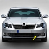 Skoda Superb 2 2014-2015 Sol Sis Farı Yan Kapak Krom Çıtalı 3T0853665B - 1
