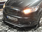 Üniversal Esnek BRABUS Lip 3 Parça Piano Black ABS Plastik Flaplı - 6