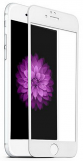 İphone 7 Plus Ekran Koruyucu Tam Ekran Seramik Nano 3 Adet Beyaz - 1