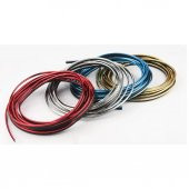 Araç İçi 5 M Fitilli Torpido İp Şerit Dekor Fitil Aparatlı GÜMÜŞ thumbnail 1