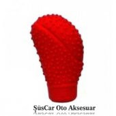 Kırmızı Masajlı Manuel Vites Topuzu Kılıfı - 1