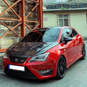 Seat İbiza MK4 2009-2017 Batman Yarasa Ayna Kapağı Piano Black ABS Plastik - 2