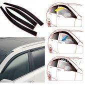 SUNPLEX Renault Clio 4 2013+ Spor Cam Rüzgarlığı 4 Parça thumbnail 5