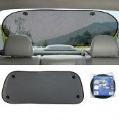 Carub Vantuzlu Arka Cam Perdesi Trapez Siyah Cam Güneşliği - 1