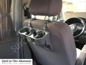 Araç İçi Koltuk Arası ve Başlık Bardak Tutucu, Bardaklık Gri - 2