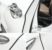 SAMURAİ Araç Kapı Koruma Fitili Çarpma Çizik Önleyici Siyah - 3