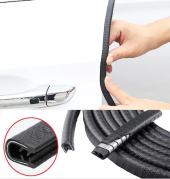 Araç Kapı Koruma Fitili Çarpma Çizik Önleyici Fitil U Tip Siyah 5 Metre - 1