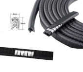 Araç Kapı Koruma Fitili Çarpma Çizik Önleyici Fitil U Tip Siyah 5 Metre - 3