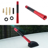 Araç Anten Karbon Desenli Spor Çubuk Metal Radio Anteni Mavi - 5