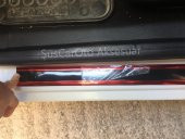 5D Tampon Bagaj Kapı Eşiği Koruyucu Şerit Bant Kırmızı PianoBlack - 7