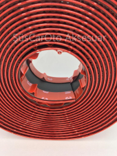 5D Tampon Bagaj Kapı Eşiği Koruyucu Şerit Bant Kırmızı PianoBlack - 8