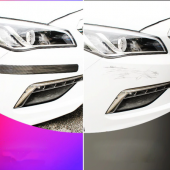 5D Tampon Bagaj Kapı Eşiği Koruyucu Şerit Bant Mavi Piano Black - 10