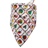 Kedi Köpek Yılbaşı Temalı Bandana Medium 42x42x65 cm - 1
