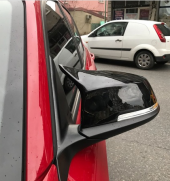 Araca Özel Batman Yarasa Ayna Kapağı Piano Black ABS Plastik - 4