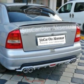 Opel Astra G 1998-2004 Bagaj Üstü Spoiler Bagaj Çıtası Piano Black Parlak Siyah - 4
