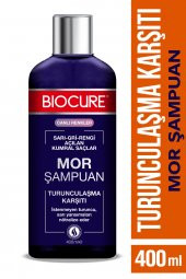 Biocure Turunculaşma Karşıtı Mor Şampuan / Sarı-gri-rengi Açılan Kumral Saçlar Için 400 Ml. - 1