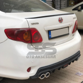 Toyota Corolla 2006-2012 Bagaj Üstü Slim Spoiler Piano Black Parlak Siyah - 1