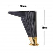 Mobilya Kanepe Masa Sehpa Ayağı Baza Ayak Siyah 12 cm (4 ADET) - 3