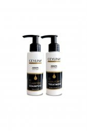Ceylinn Düzleştirici  Keratin Bakım Şampuan 100 ml + Keratin Saç Kremi  100 ml - 1