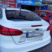 Ford Focus 3- 3,5 Bagaj Üstü Slim Spoiler Piano Black Parlak Beyaz - 3