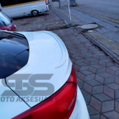Ford Focus 3- 3,5 Bagaj Üstü Slim Spoiler Piano Black Parlak Beyaz - 6