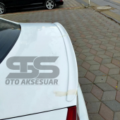 Ford Focus 2 - 2,5 Bagaj Üstü Slim Spoiler Piano Black Parlak Beyaz - 2
