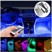 Müziğe Sese Duyarlı Ayak Altı Led Kumandalı Rgb - 1