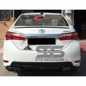 Sts Oto Aksesuar Toyota Corolla 2013-2018 Sedan Bagaj Üstü Spoiler Piano Black - 3