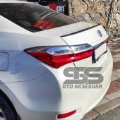 Sts Oto Aksesuar Toyota Corolla 2013-2018 Sedan Bagaj Üstü Spoiler Piano Black - 4