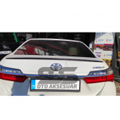 Sts Oto Aksesuar Toyota Corolla 2013-2018 Sedan Bagaj Üstü Spoiler Piano Black - 11