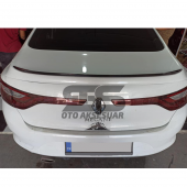 Sts Oto Aksesuar Renault Megane 4 Sedan Kasa Uyumlu Bagaj Üstü Spoiler Piano Black - 10