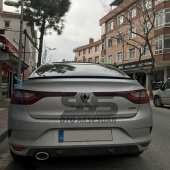 Sts Oto Aksesuar Renault Megane 4 Sedan Kasa Uyumlu Bagaj Üstü Spoiler Piano Black - 12