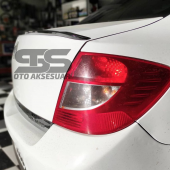 Sts Oto Aksesuar Renault Clio Symbol 2008 - 2012 Talia  Bagaj Üstü Spoiler Piano Black - 4